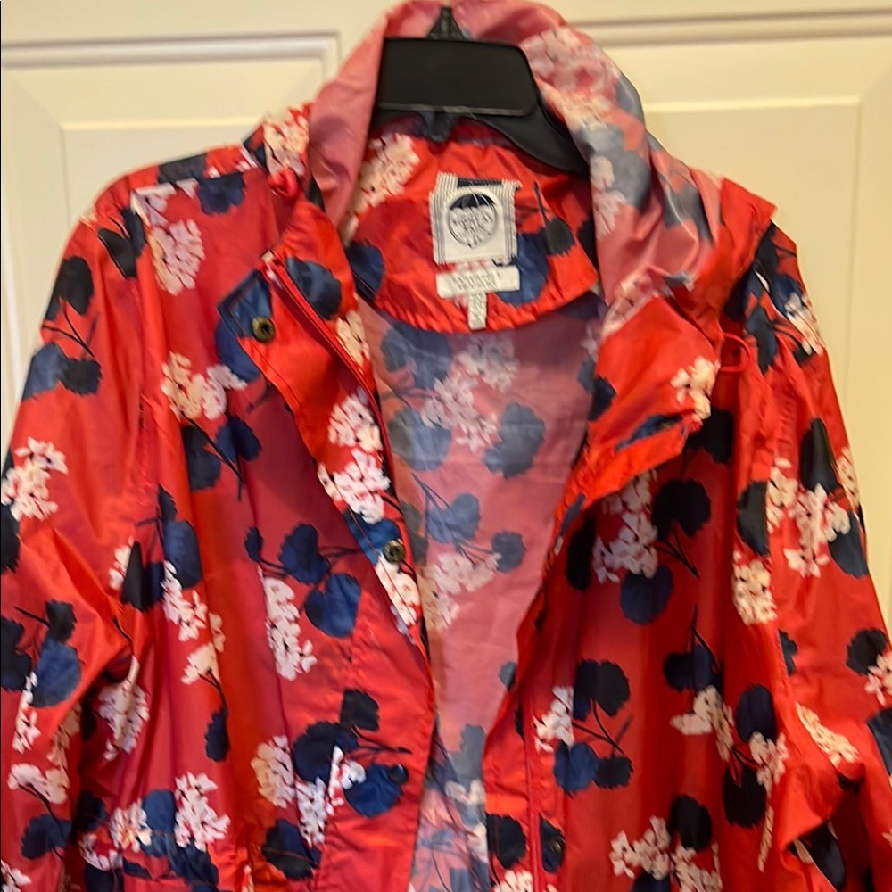 Lands' End Red and Blue Utility Jacket